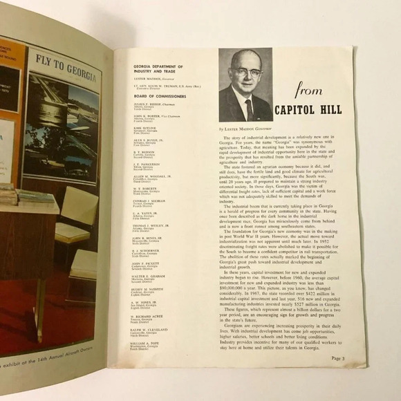 Vintage 70s Georgia Department of Industry and Trade Progress Brochure Booklet - Picture 5 of 12